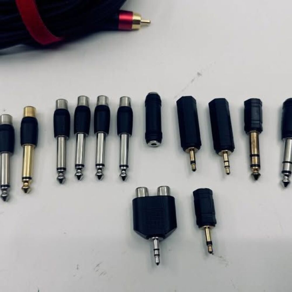 Audio Cables & Adapters Lot (RCA, 3.5mm, TRS)